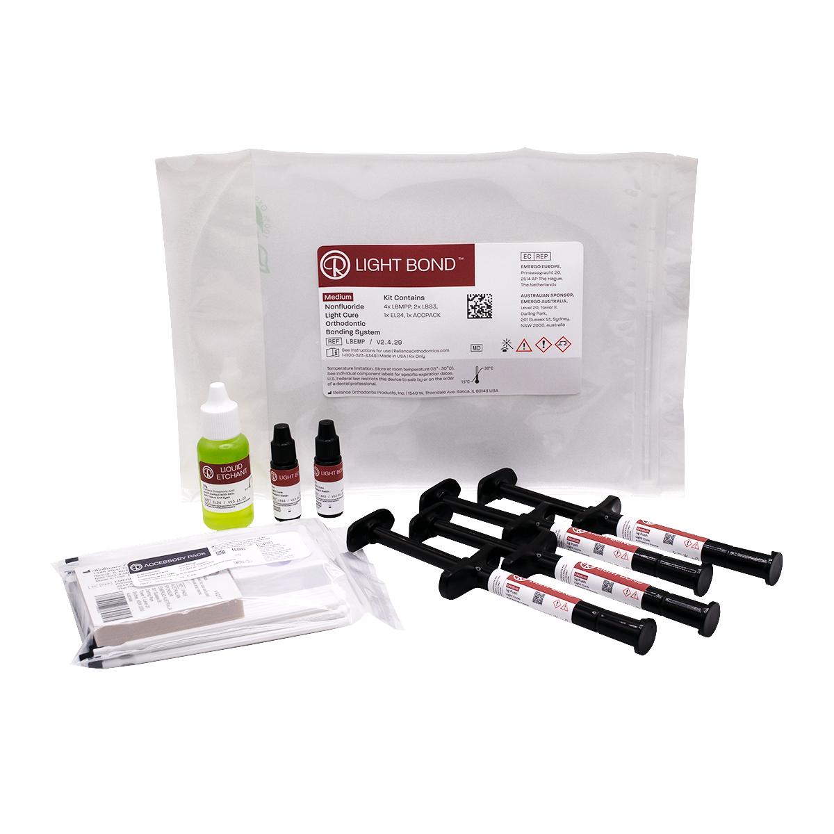 Light Bond Medium Push Syringe Kit NonFluoride Reliance Orthodontic